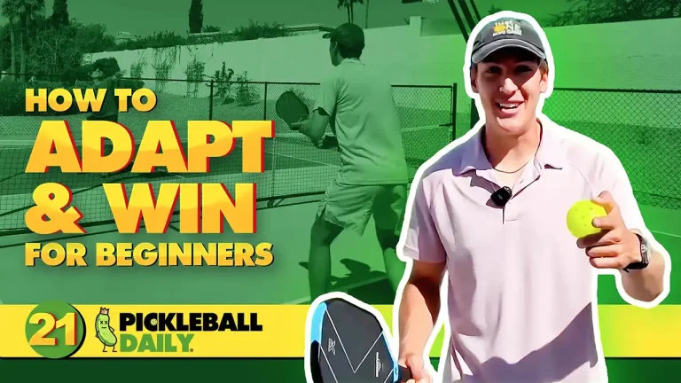Pickleball coach summarizing beginner skills and preparing for next level
